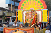 Thousands of devotees take part in Ganesh Chaturthi procession